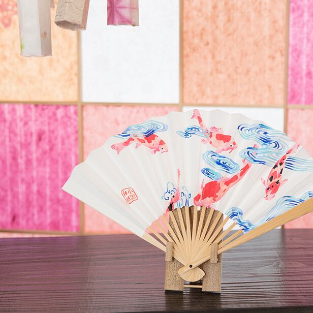 長岡花火 扇子【型染め扇子(ケース付き)】 | おぐに和紙の店