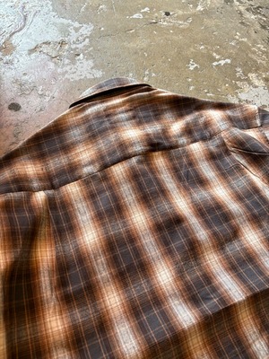 GENIUS CRAft / OMBRE CHECK SHIRT L/S / オンブレーチェックシャツ / ワイドシルェット / ボックスシルエット