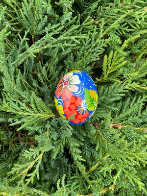 ペトリキウカ塗りのイースター・エッグ 4cm　ホメンコ作