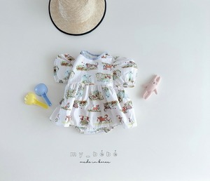 【my bebe】ビンテージドッグワンピーススーツ　70~80cm　240814