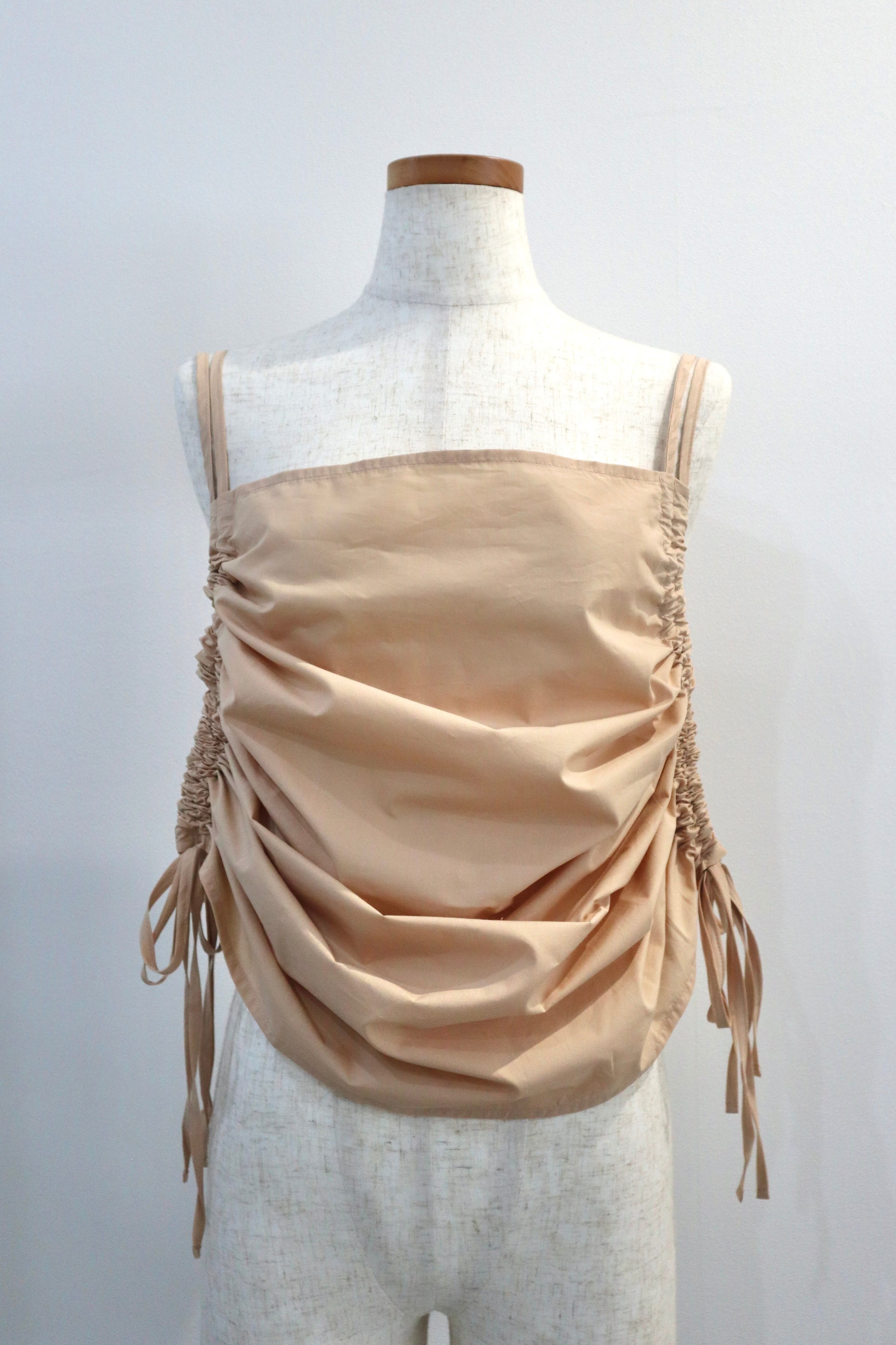 Baserange pictorial topサイドドロスト ビスチェ ベージュ BASERANGE】PICTORIAL TOP | TOLMA.