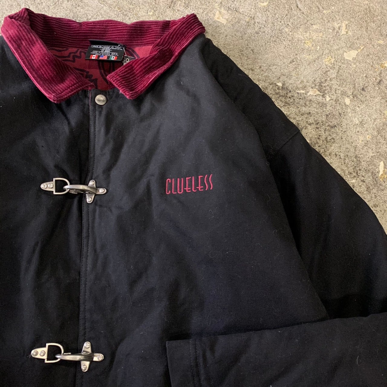 90s adidas fireman pattern coat | What'z up