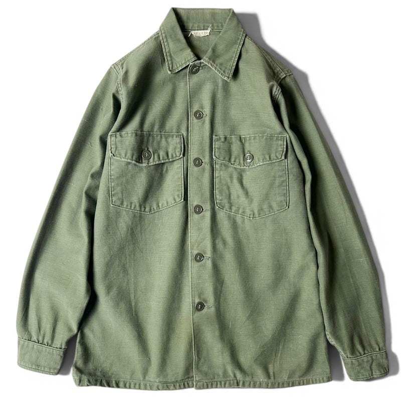 本物保証，安い】 60s US ARMY 米軍実物 OG-107 コットン サテン