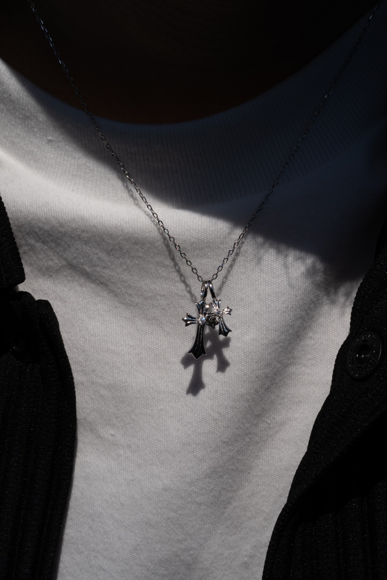 3/28(sat)予約発売【Twin Cross Luxe Necklace】/ SILVER