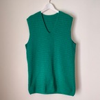 green knit vest