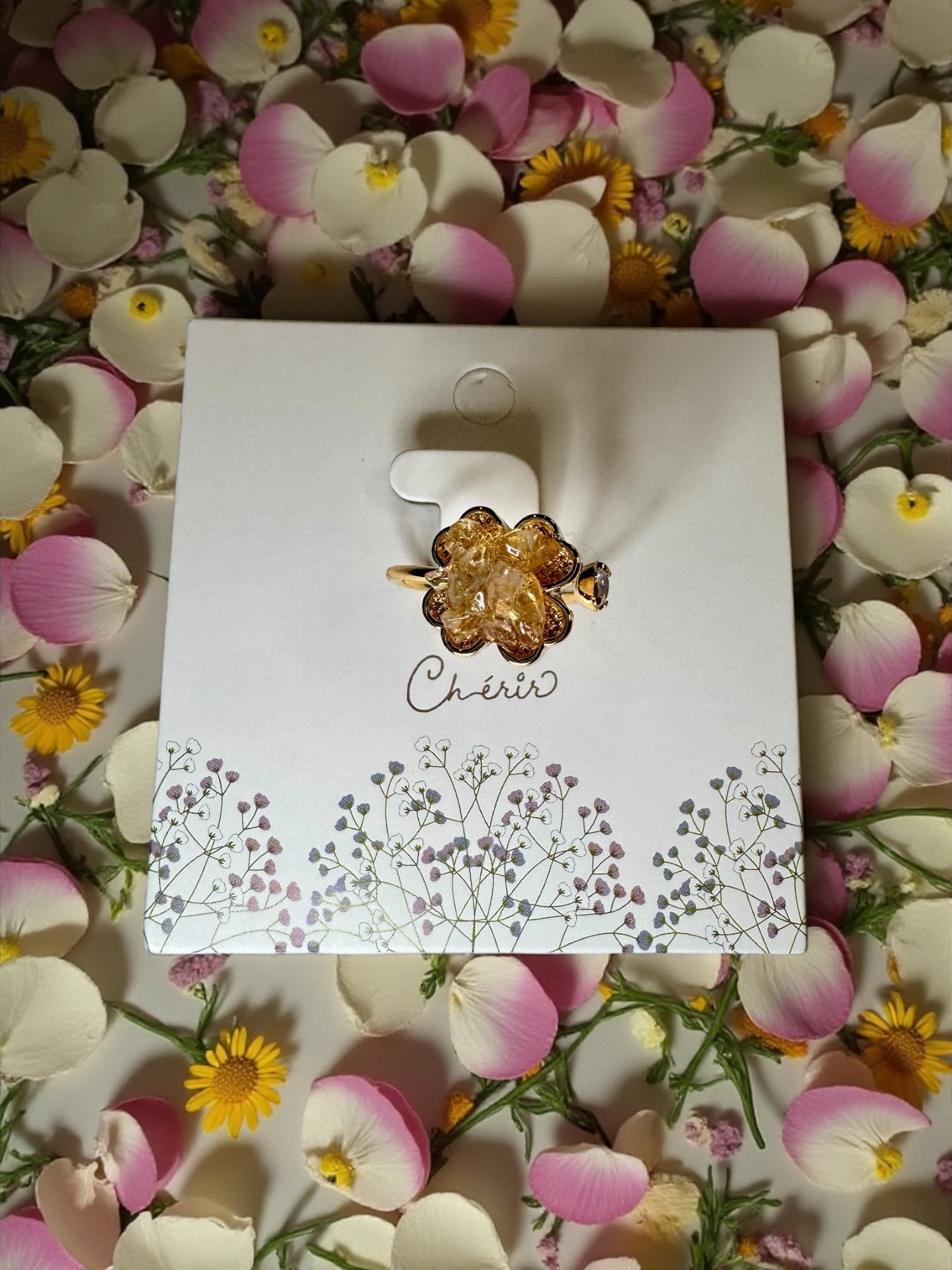 四葉のクローバー タリスマンリング【繁栄・富・金運】