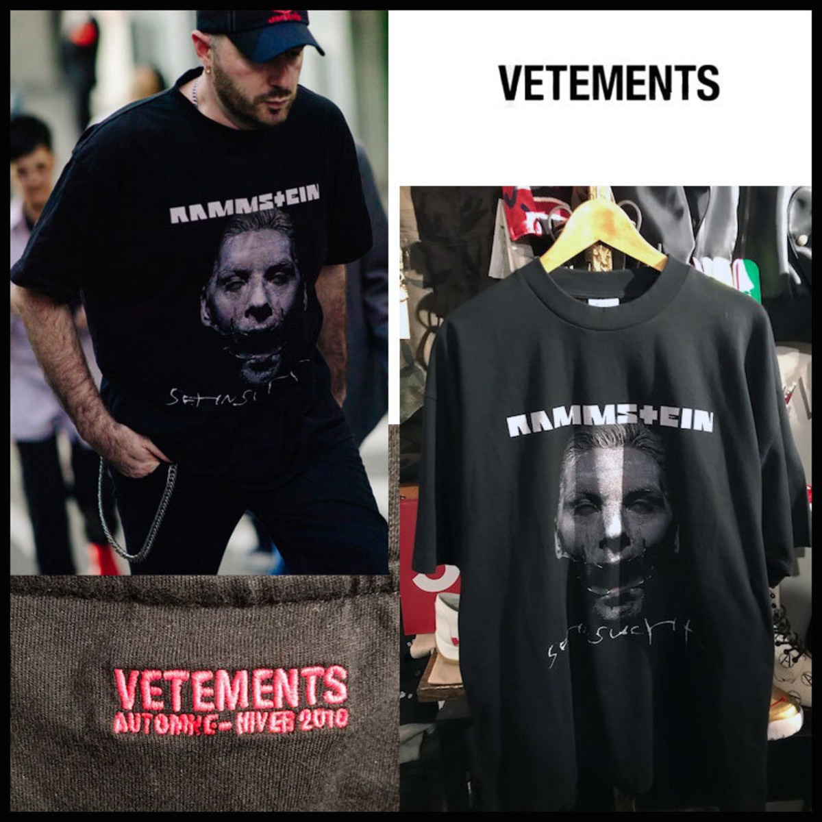 デムナ着☆新作☆17AW☆VETEMENTS ヴェトモン ラムシュタイン オーバー  