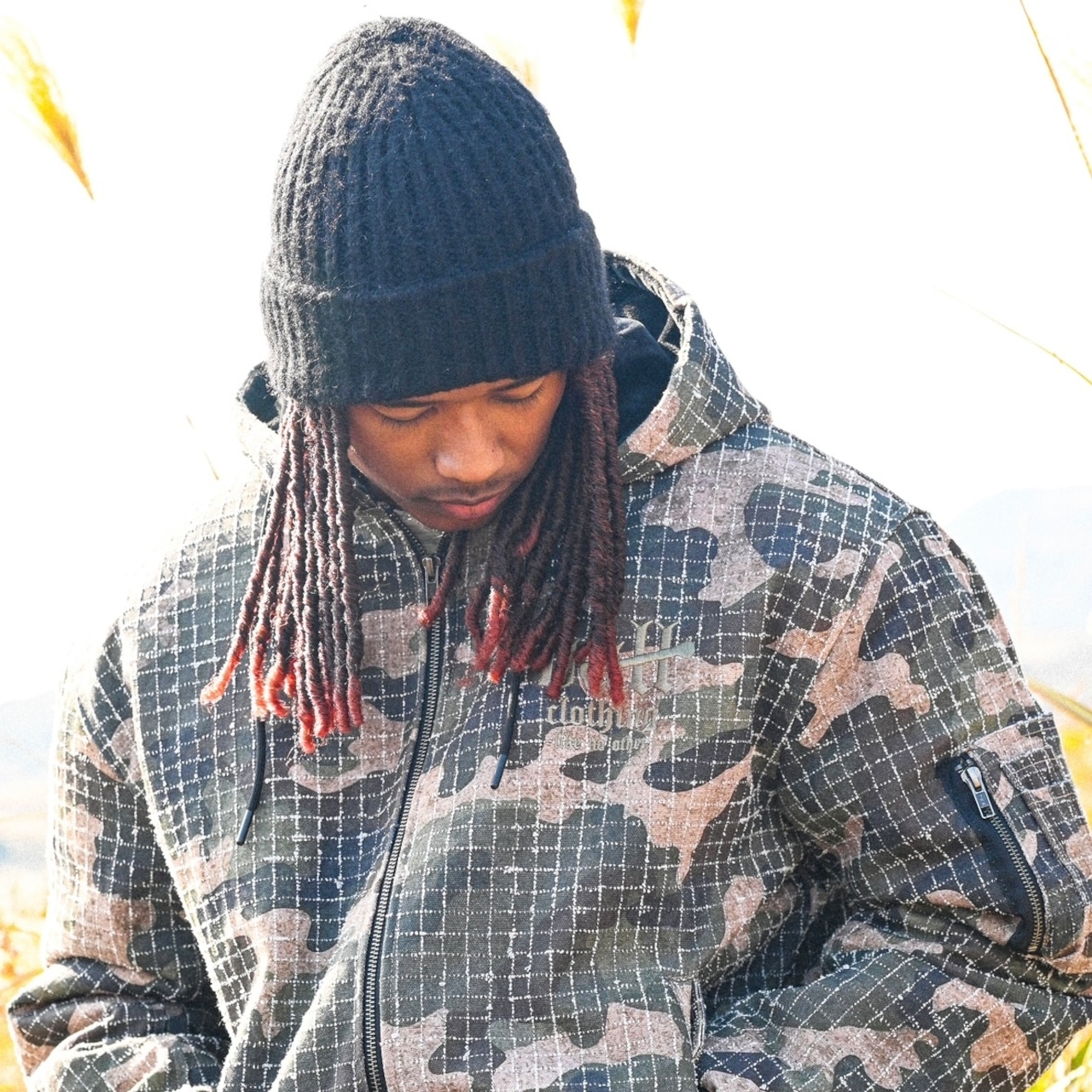 OG LOGO RIPSTOP CAMO HOODED JACKET