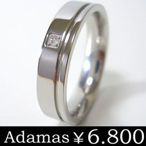 【Steel Adamas / スチールアダマス】 ステンレス316L ダイヤモンドリング/スチールシルバー (z-gjrsd803)