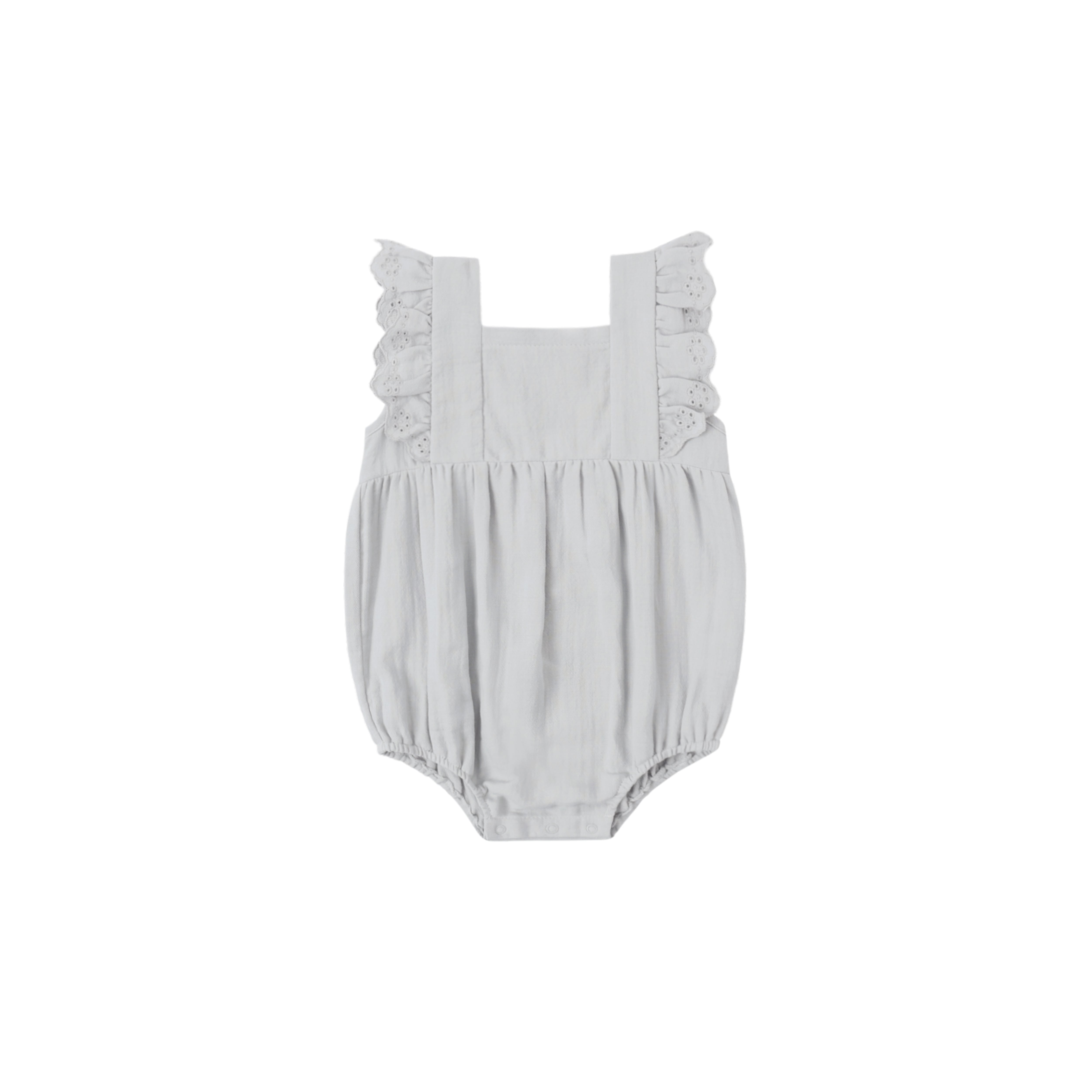 Quincy Mae(クインシーメイ) /26ss NAOMI ROMPER / SKY / 6-12M・12-18M