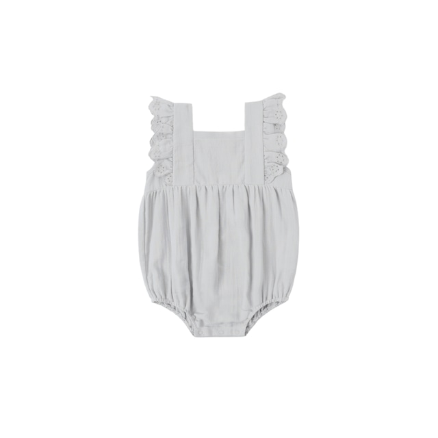 Quincy Mae(クインシーメイ) /26ss NAOMI ROMPER / SKY / 6-12M・12-18M