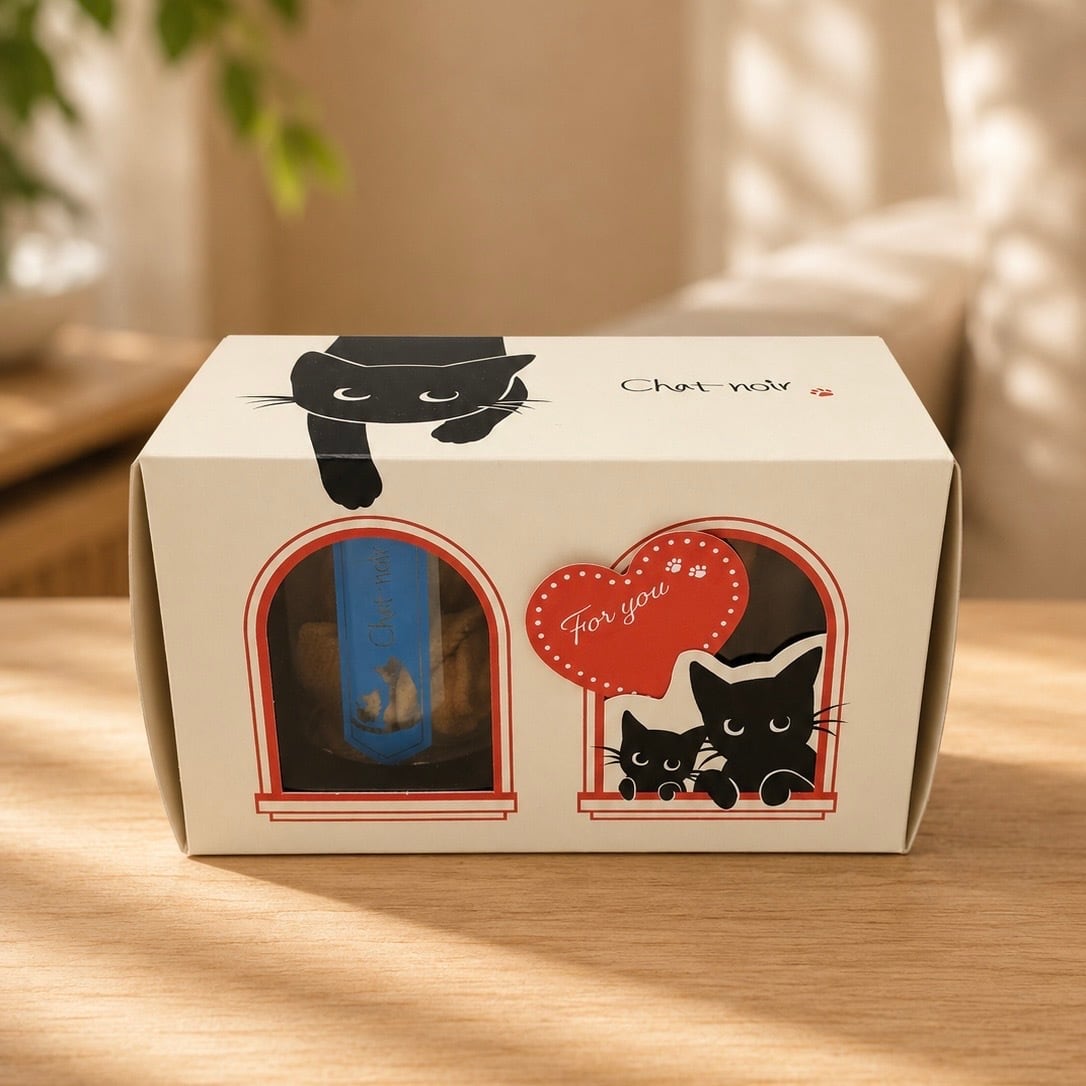 黒猫のクッキーBOX | シャ・ノワールWEBショップ