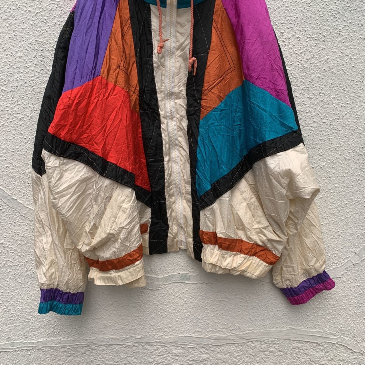 80s BRAETAN ナイロンジャケット Sサイズ ウィメンズ マルチカラー 
