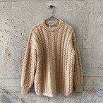 beige fisherman sweater
