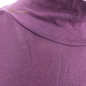 レディース トクコプルミエヴォル TOKUKO 1er VOL トップス ブラウス パープル系 無地 シンプル 伸縮 ストレッチ 日本製 ハイネック タートルネック 上品 カジュアル 普段着 かわいい レディースファッション