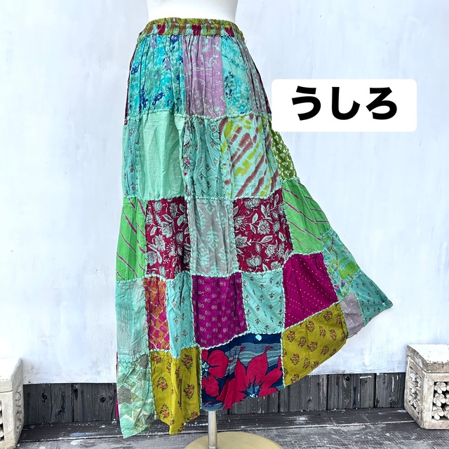 パッチワークふんわりスカート