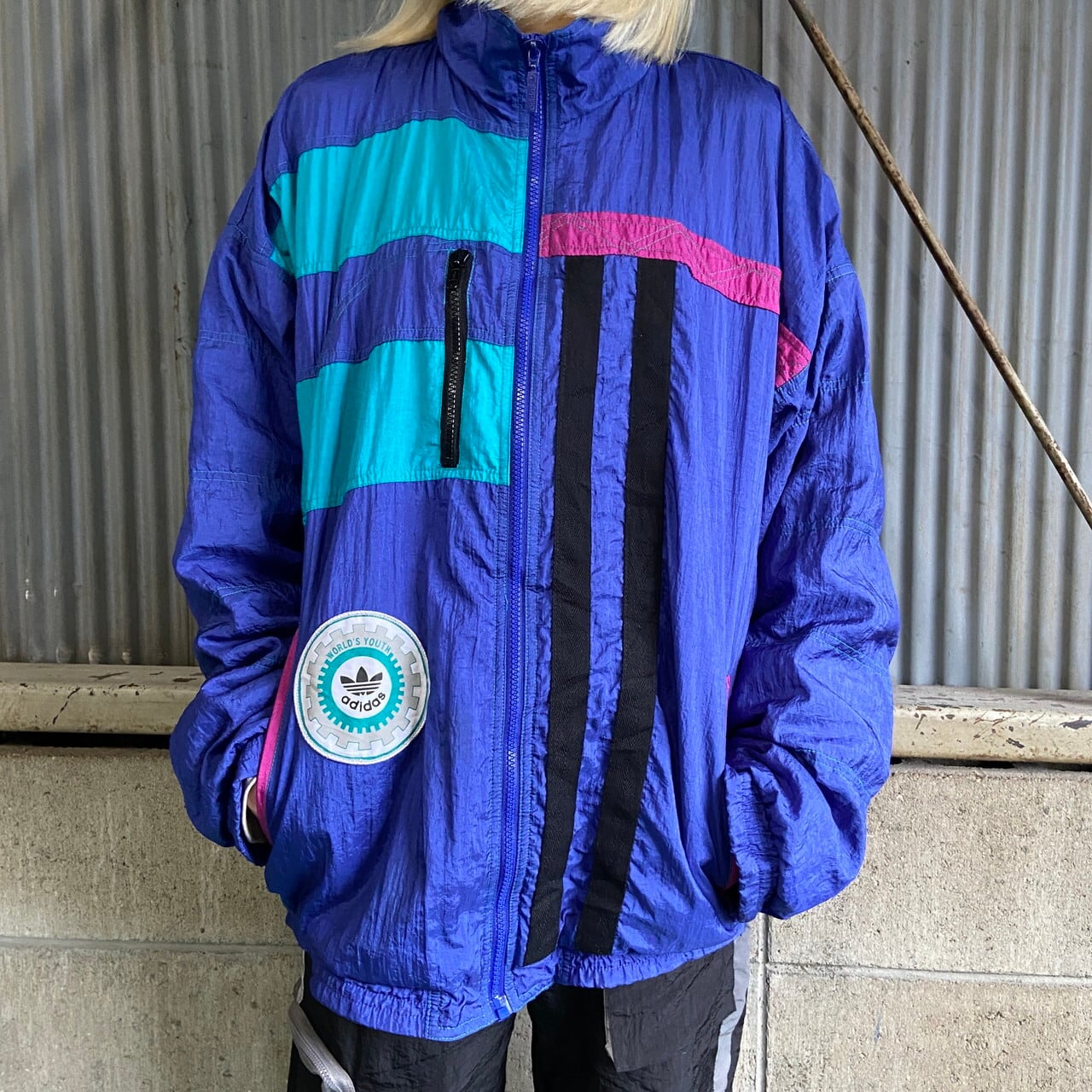 adidas 80s トラック　ジャケット　ナイロン