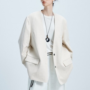 No Collar Jacket T4338