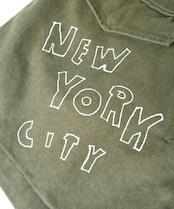 COOLA MADE パッチ&ペイントミリタリージャケット (KHAKI×WHITE) CQ-47052