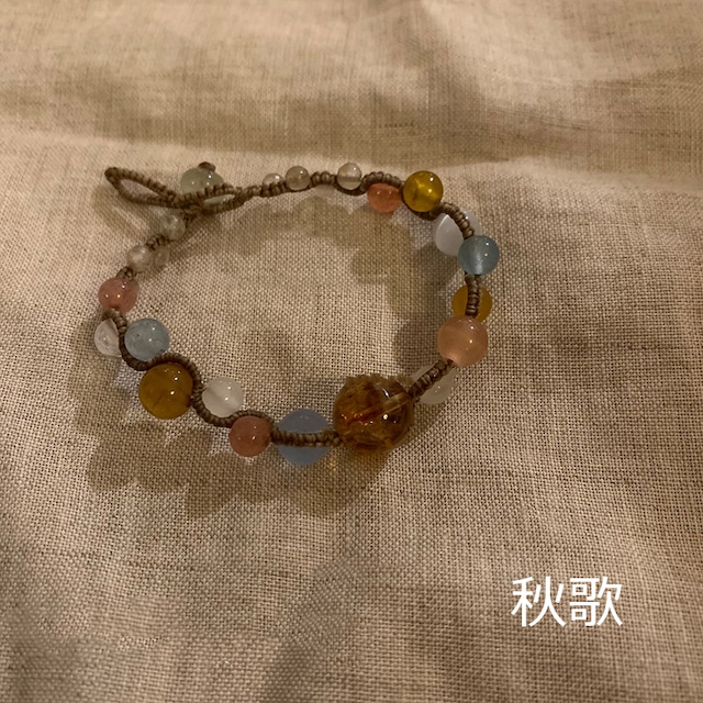 Somedayif民族風手作り編みブレスレット 11s