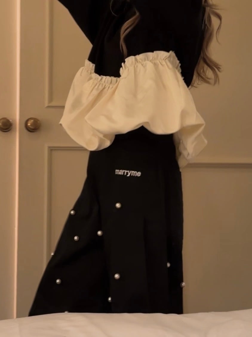 MARRYME PERL LOGO PANTS | MARRY ME.official