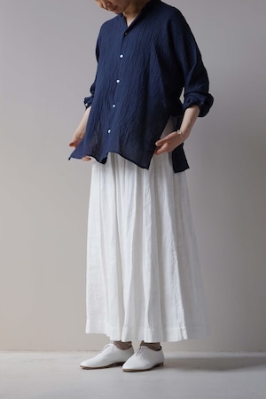 quitan - Khadi Cotton Kaftan Shirt *INDIGO