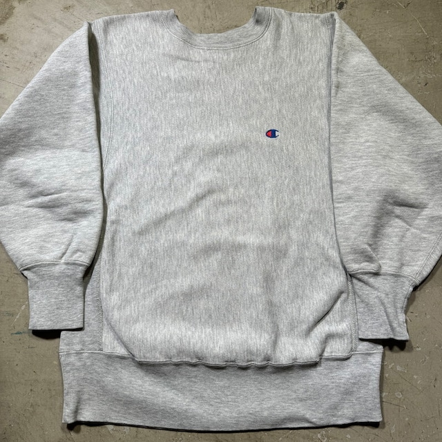 90's Champion チャンピオン リバースウィーブ スウェット 目玉 グレー 刺繍タグ MEDIUM USA製 希少 ヴィンテージ BA-2440 RM2859H