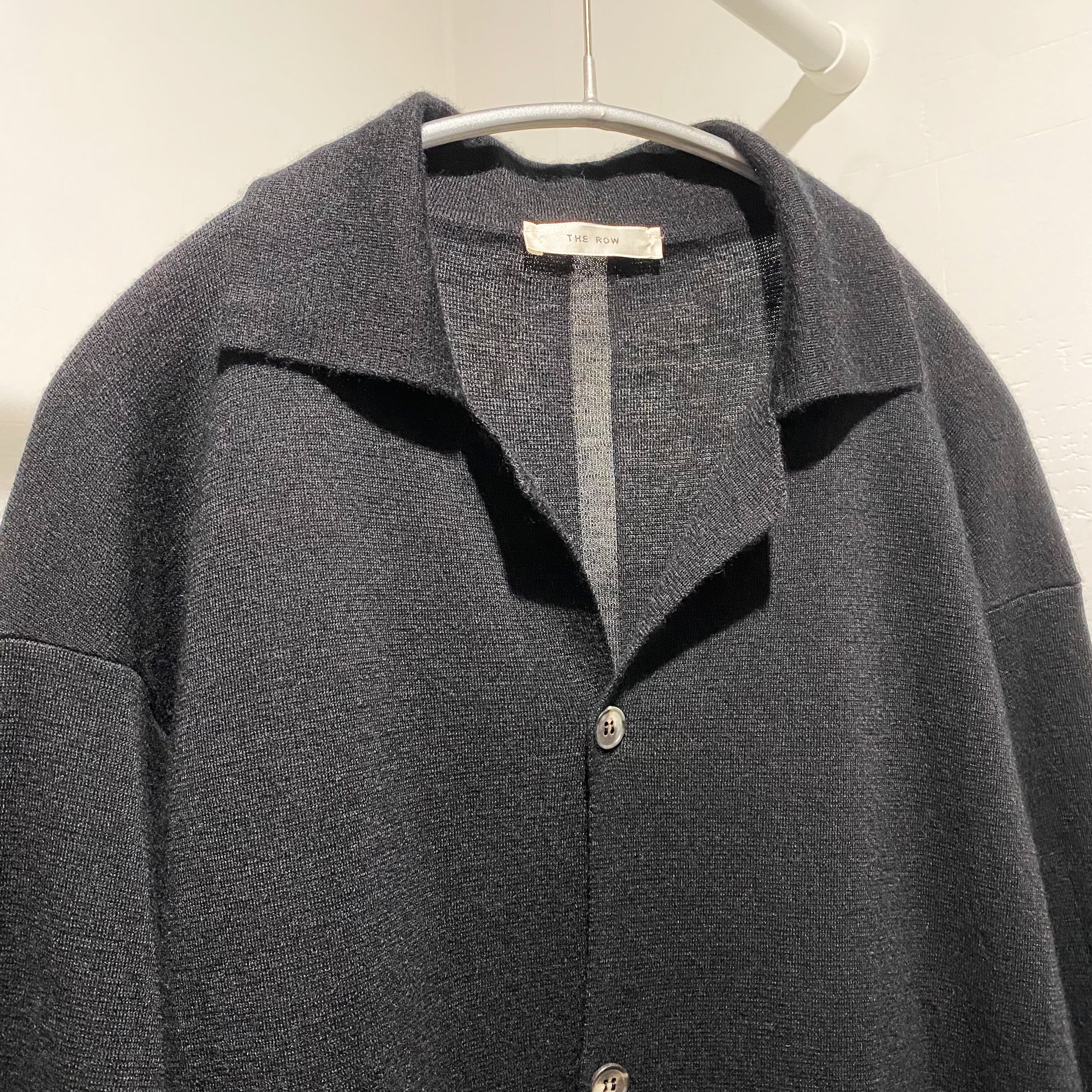 THE ROW ザロウ Alagir Cashmere Shirt Cardigan 長袖ニットシャツ 