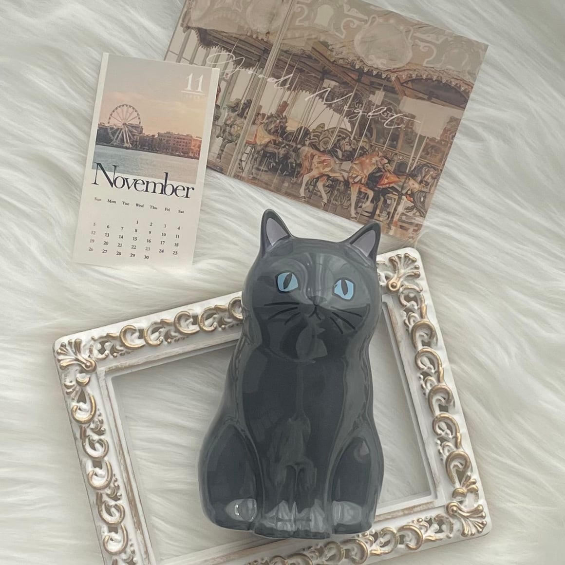 フラワーベース｜ ペンスタンド｜クロ 猫 ねこ ネコ 猫雑貨 ねこモチーフ ネコ柄 花瓶 花器 花びん フラワーベース 置物 オブジェ フラワーアレンジ ペン立て ペンスタンド 陶器 かわいい おしゃれ レディース プレゼント 贈り物 ギフト