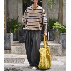 Layered look striped tee 1490