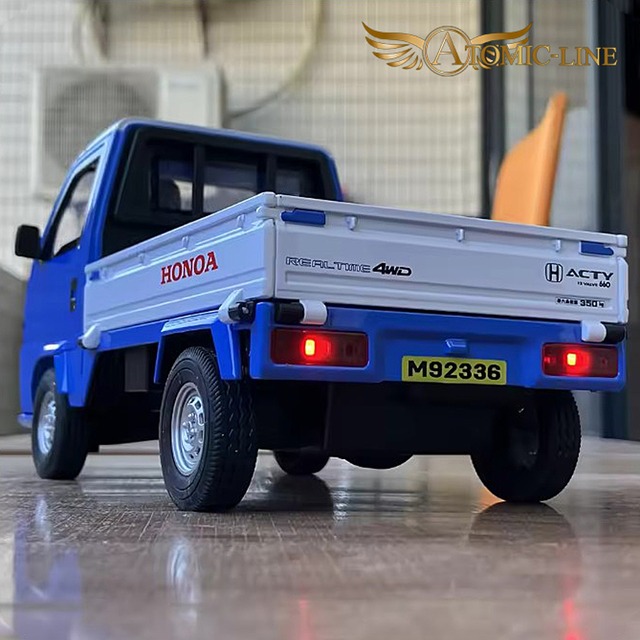 HONDA アクティ 4WD 1/18 ミニカー 全2色 ライト点灯 エンジンサウンド 合金モデル 模型 ジオラマ