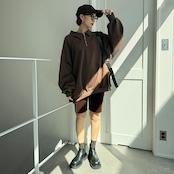 《名古屋先行販売》CFT.logo half sweat SH/brown