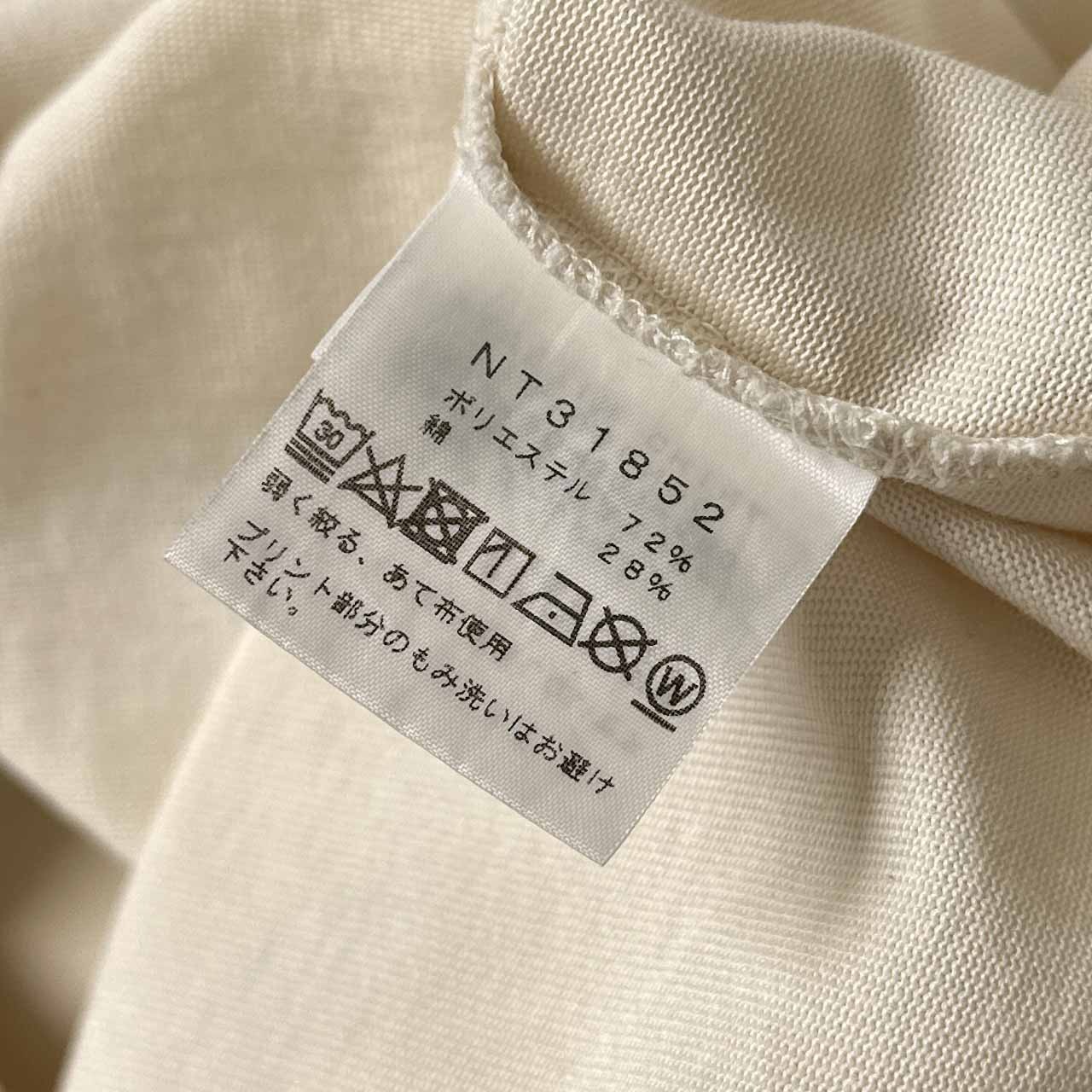 THE NORTH FACE デザイン 半袖 Tシャツ L/アイボリー系 メンズ アウトドア