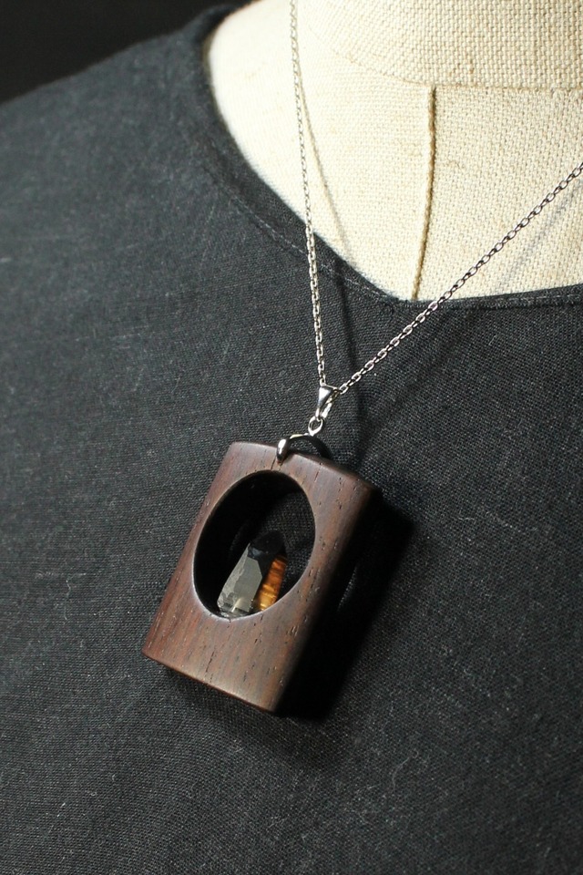 【213】宮崎スモーキー ローズウッドペンダント
