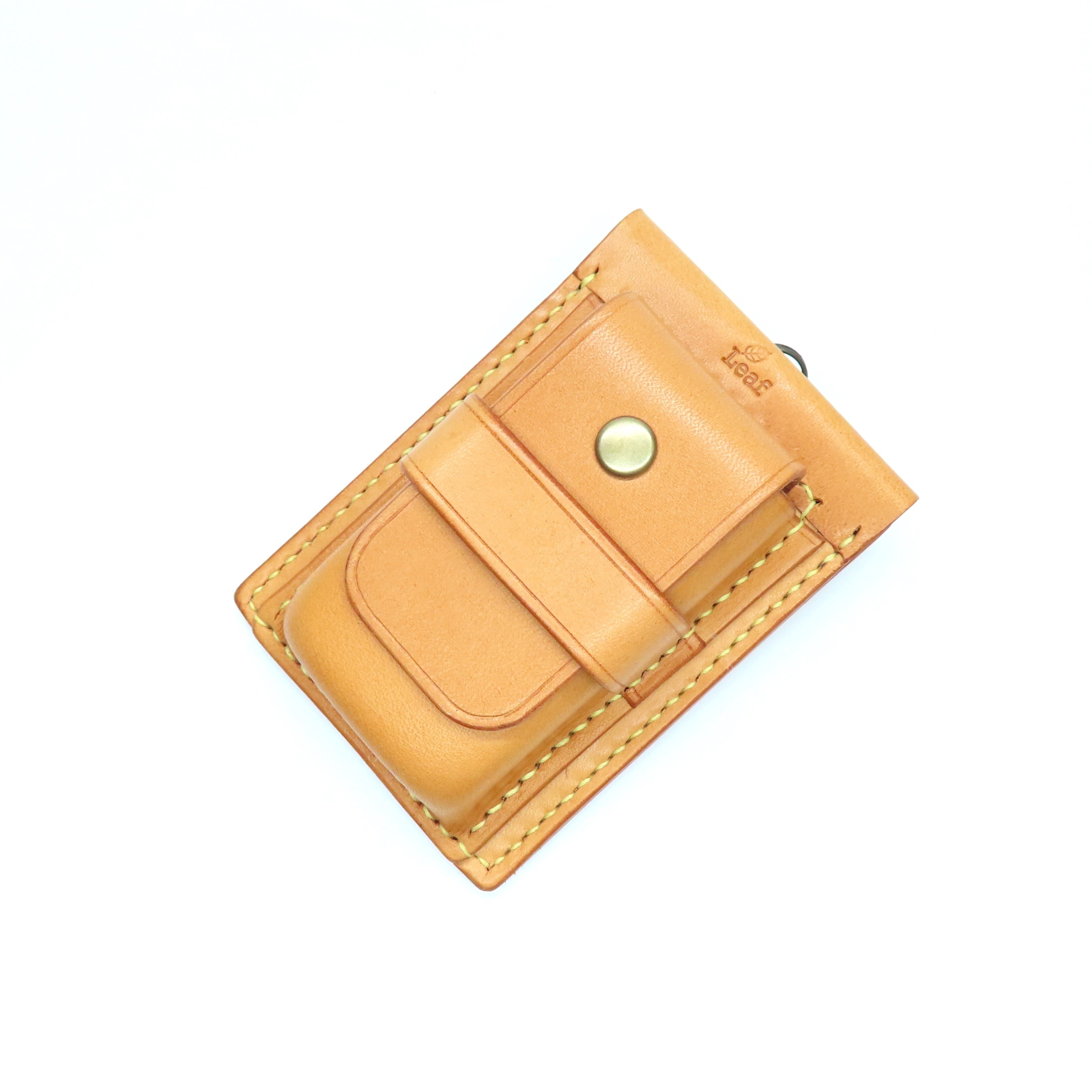 牛ヌメ革・スマートキーとライセンスのケース(手縫い)