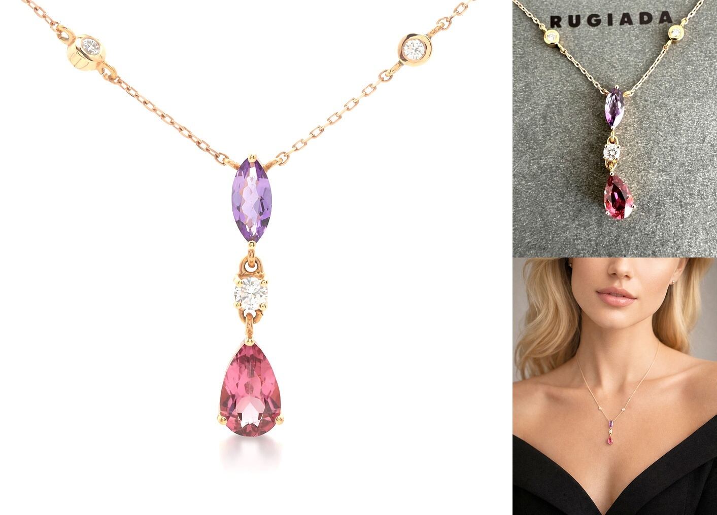 クロフネアイファニー スティンガークロスSダイヤペンダントトップK18WG EYEFUNNY アイファニー K18 YG ダイヤモンド T クロス ネックレス