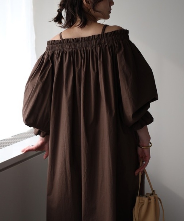 2wayショルダーワンピース