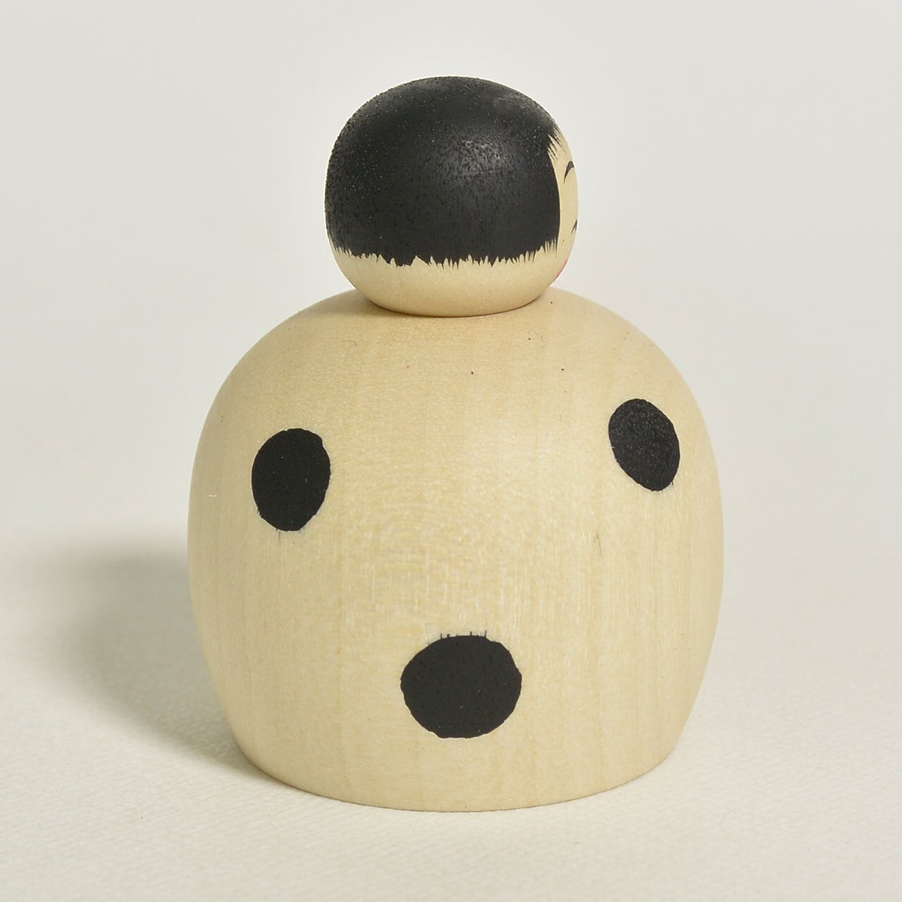 豆大福ちゃんこけし 約1.5寸 約4.5cm 鈴木明 工人（作並系）#2507