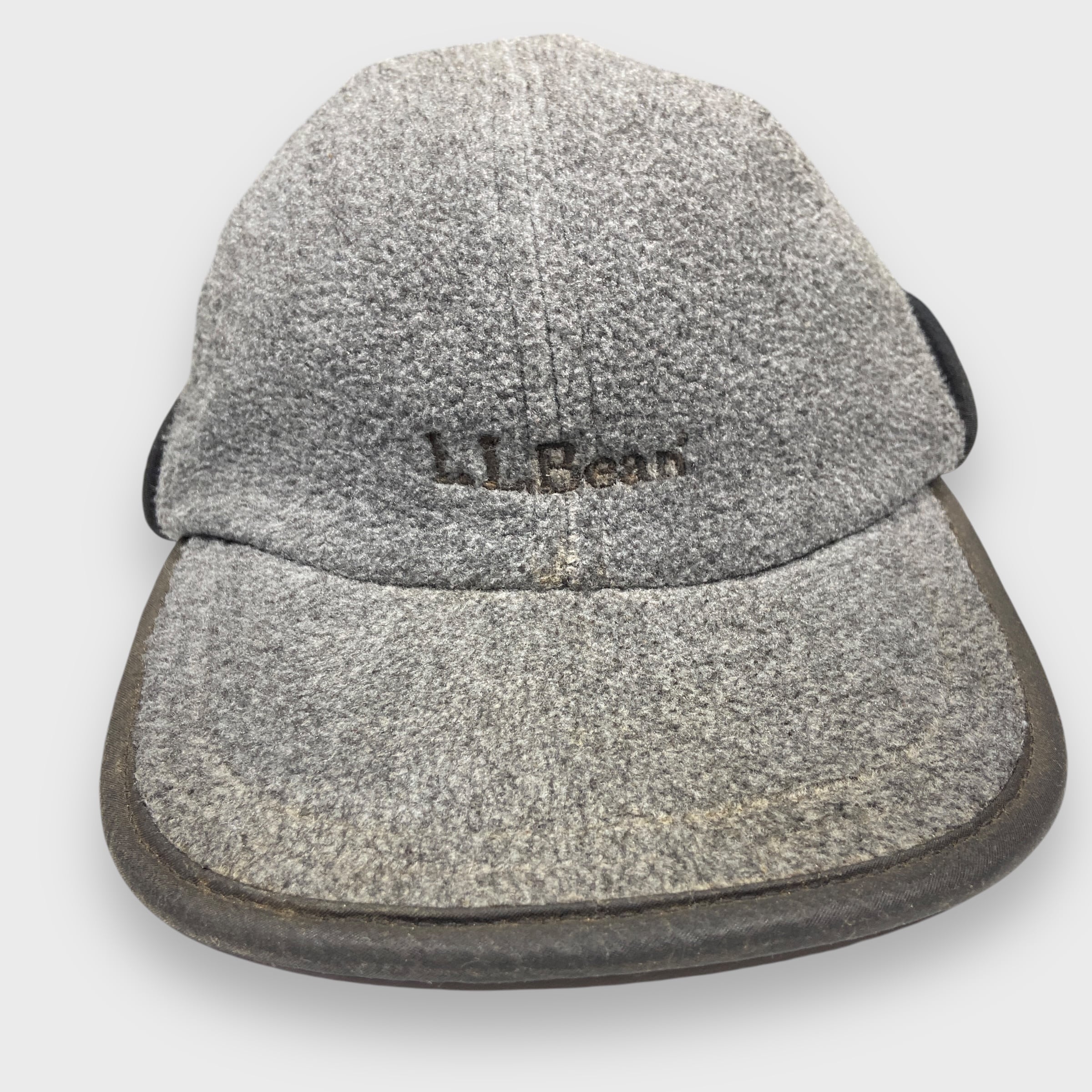 90s エルエルビーン イヤーマフ付きフリースキャップ グレー S/M