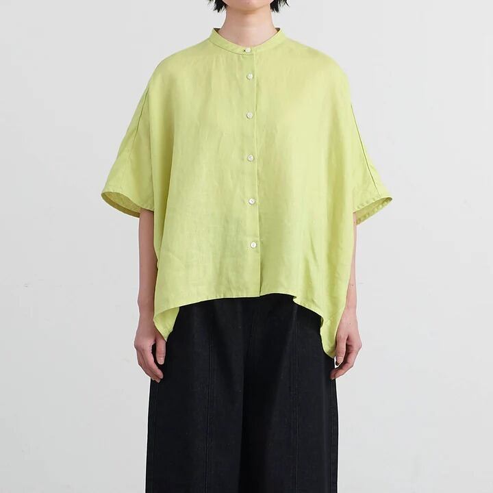 HEAVENLY ヘブンリー レディース シャツ Linen Standcollar Dolman