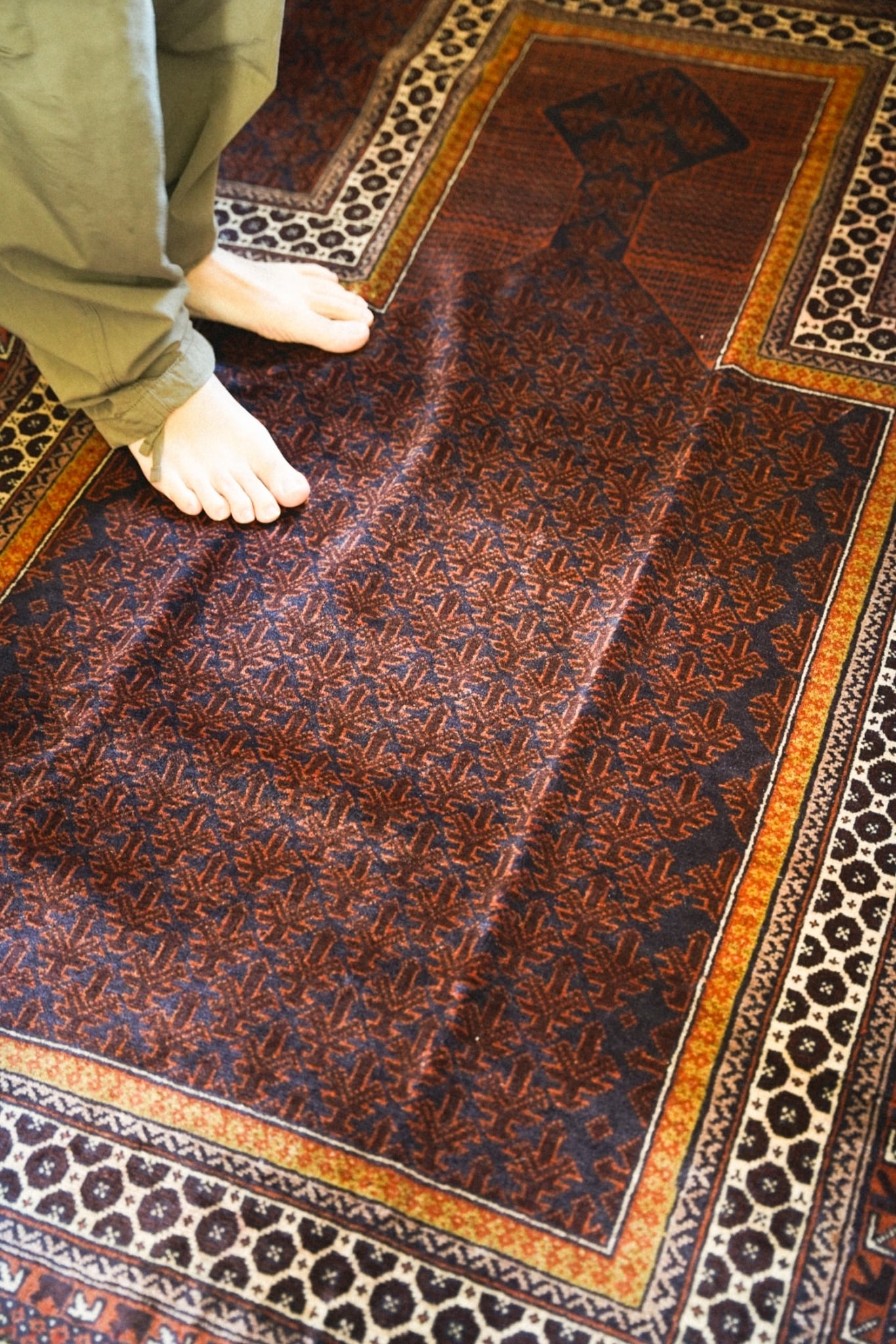 1398-Vintage Dokhtare qazi Baluch rug | 手織りのヴィンテージラグ