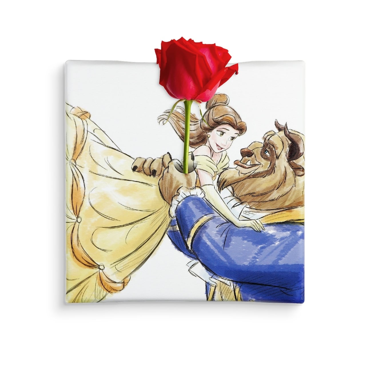 ディズニー アートパネル 美女と野獣 一輪挿し IKE-DSNY-2106-01