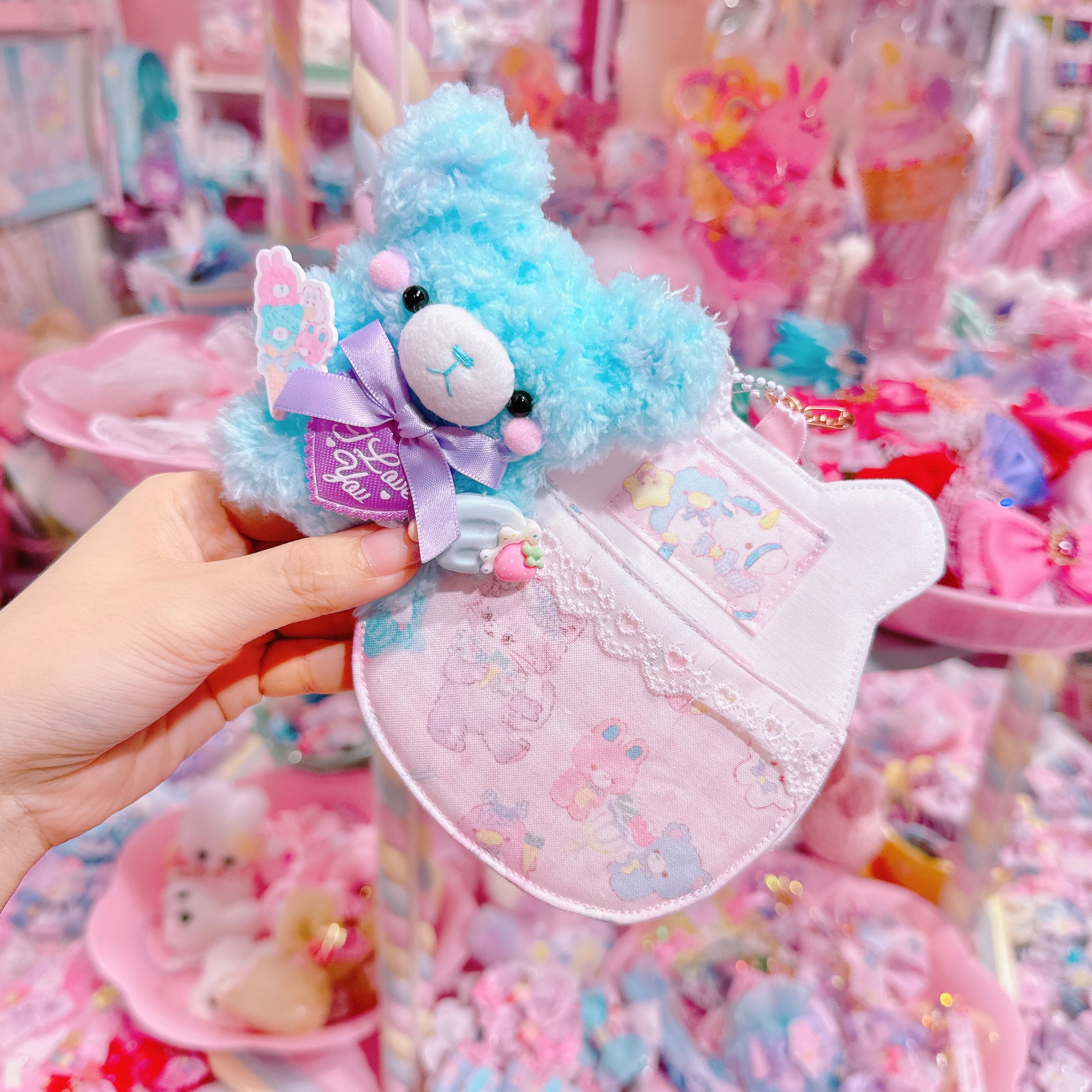 【A9】109-6ぬいぐるみ付きお布団キーホルダー