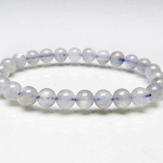 ラブラドライト ブレスレット 7mm 一点物 メール便可 [M便 1/10] 111-44764