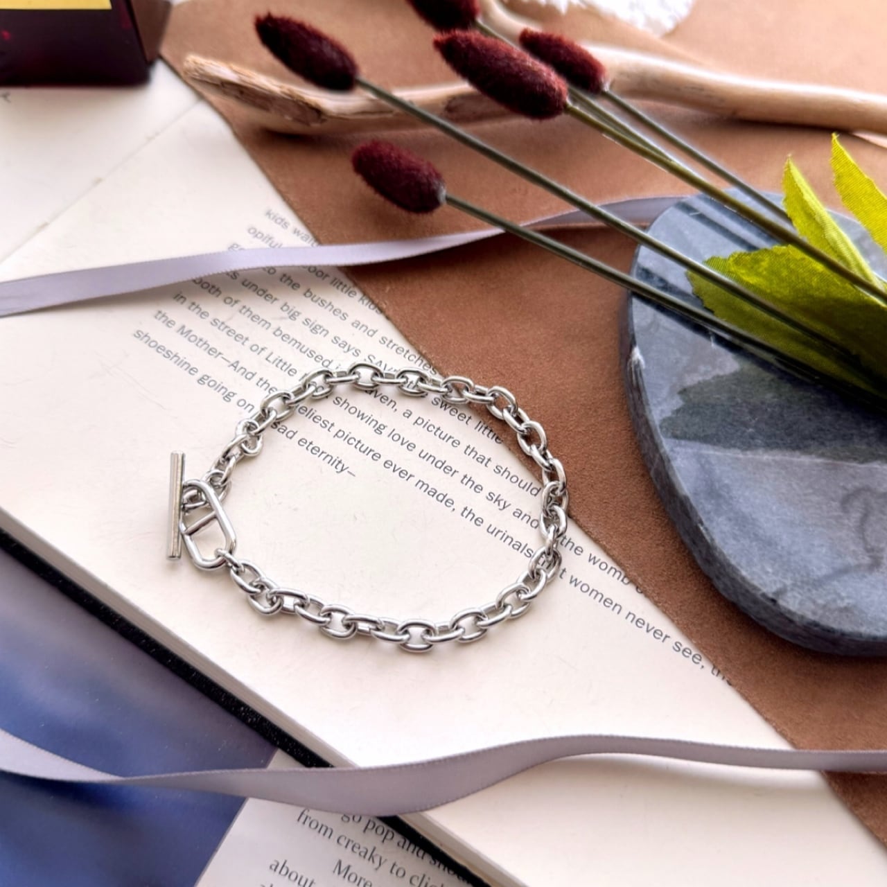 Plaza Chain Bracelet【SILVER】 | Akto