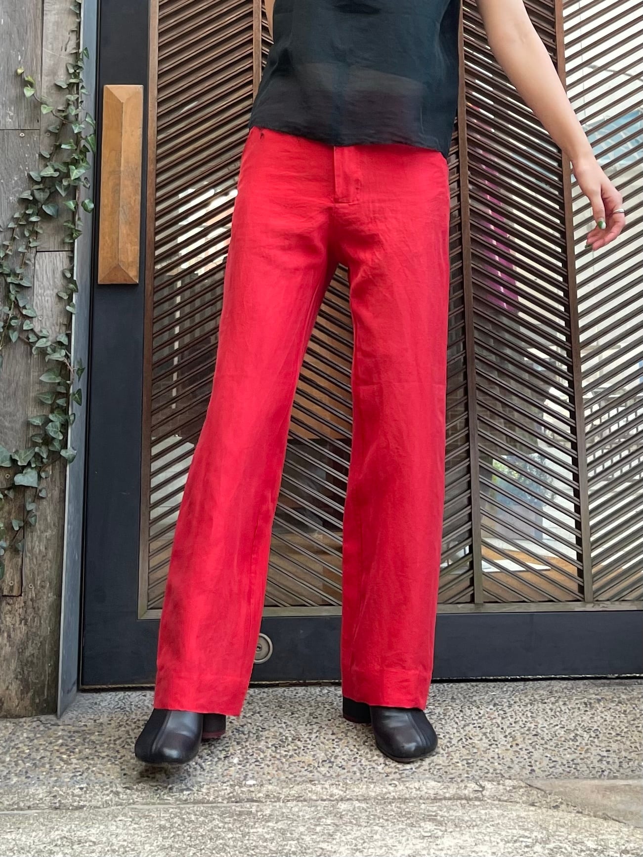 【22SS】GABRIELA COLL GARMENTS / RED SILK PANTS | TRENTオンラインショップ　 (福岡市セレクトショップ) powered by BASE