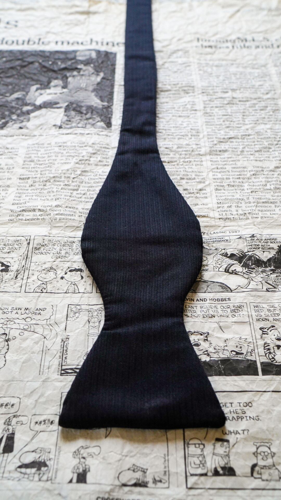 1960s】BROOKS BROTHERS ブルックスブラザーズ ソリッド ボウタイ 《黒