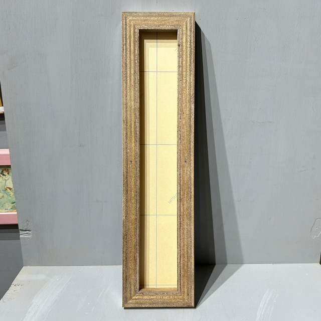 【短冊】合板シンプル古材フレーム(364 x 61) No.24-0257