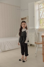 韓国子供服 / 26Autumn / 〖取寄〗Melikey / レザービスチェ / 女子服 *XS~JM*