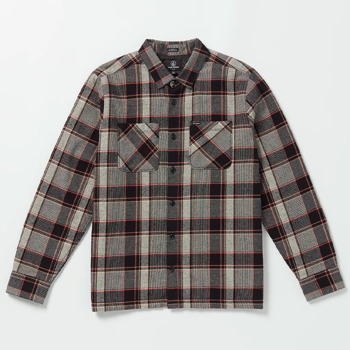 VOLCOM シャツ チェック ダウン L b30635dc4b8ef13c8f3879d724643f